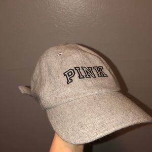 PINK Grey Baseball Hat